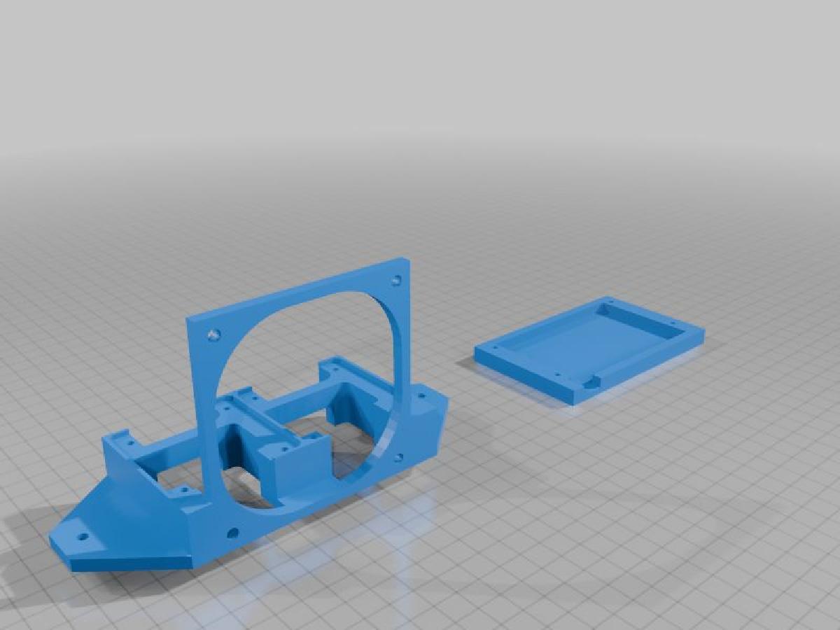 BTS 7960 Montagem dupla + ventoinha de 80 mm 