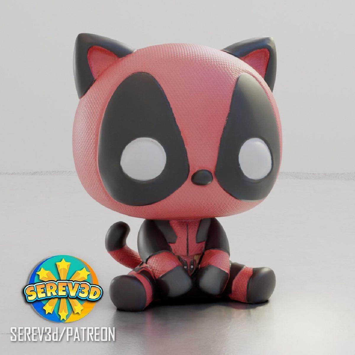 CatPool Gato Deadpool SEREV3d