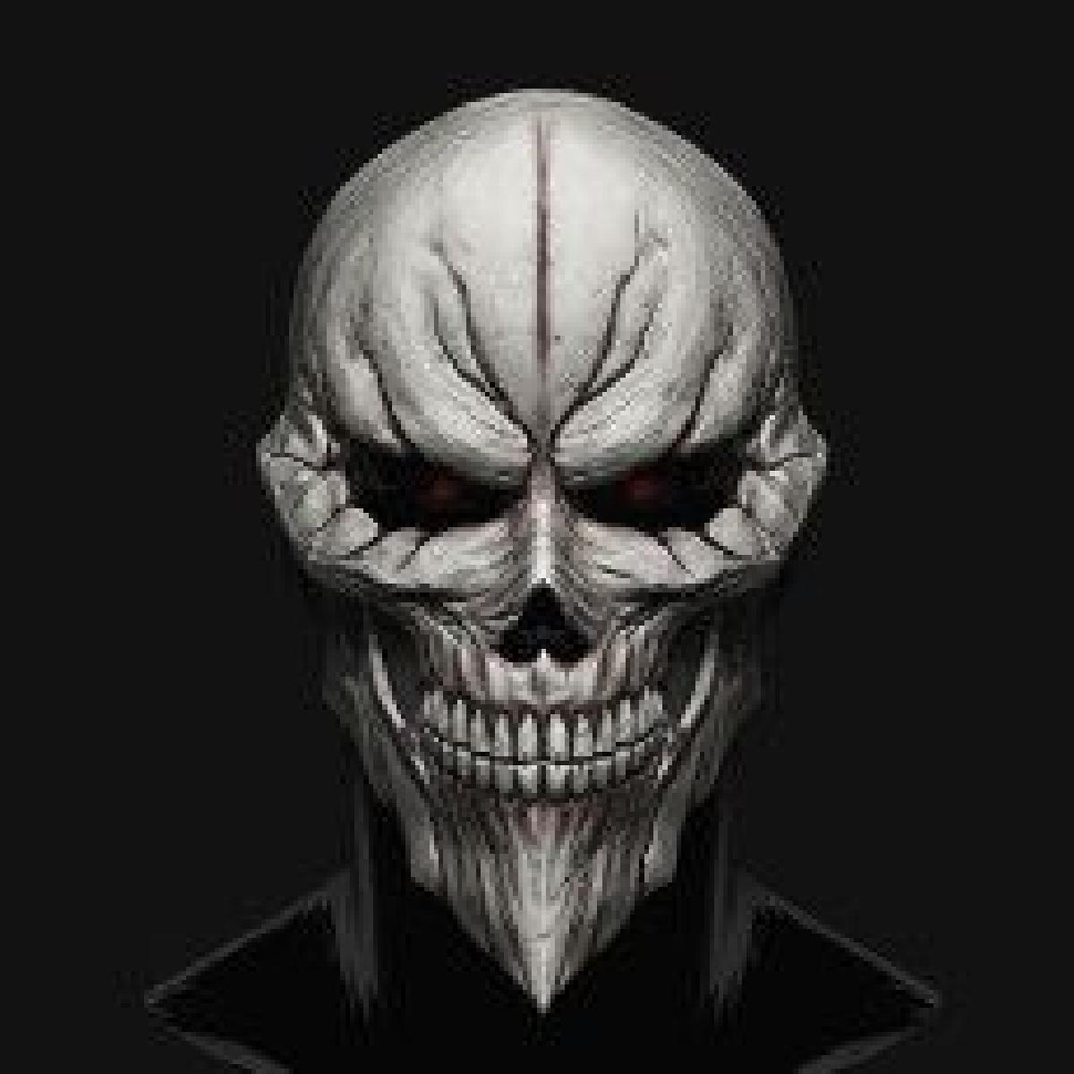 Skull Devil Mask de alta qualidade