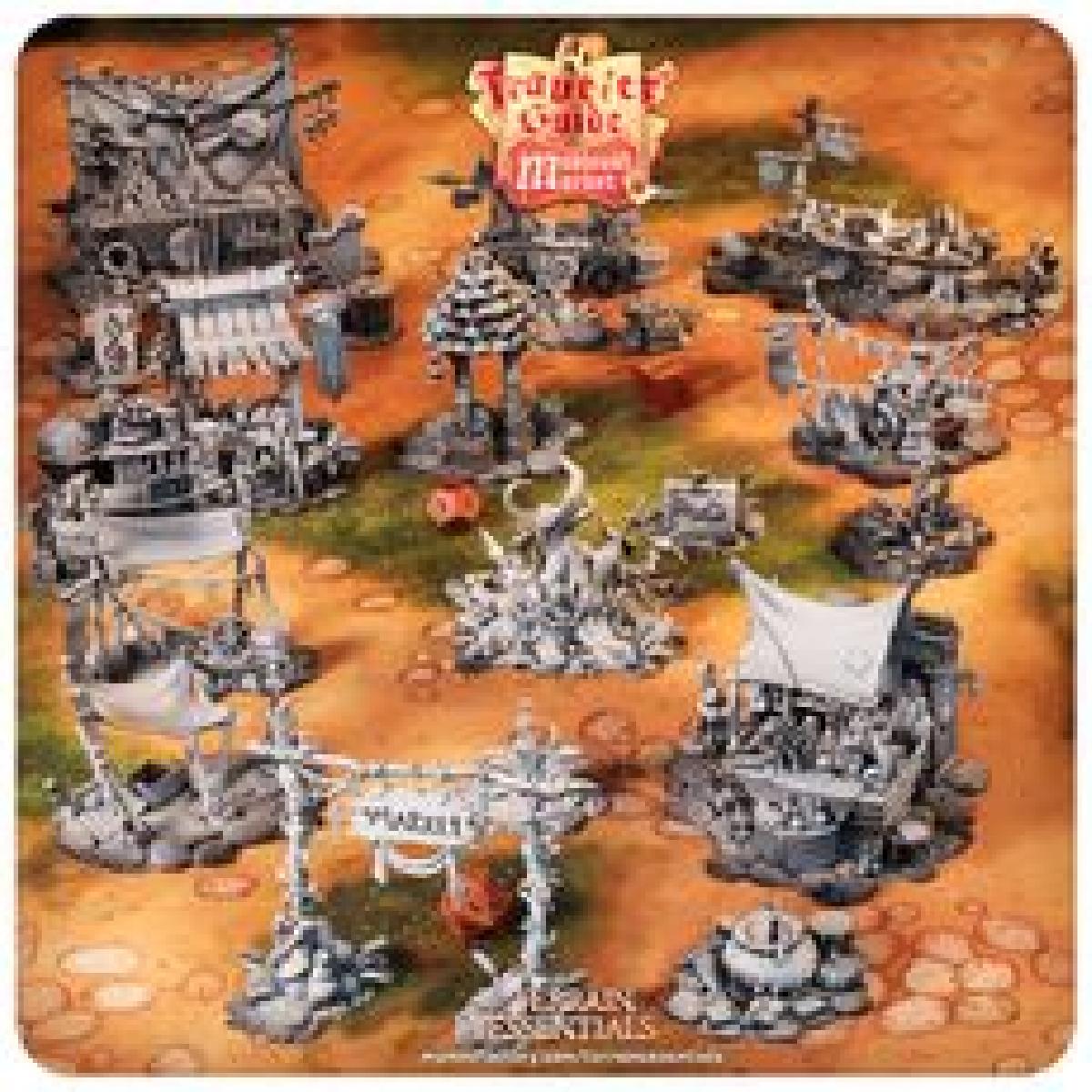 Conjunto de terreno de mercado medieval (pre suportado)