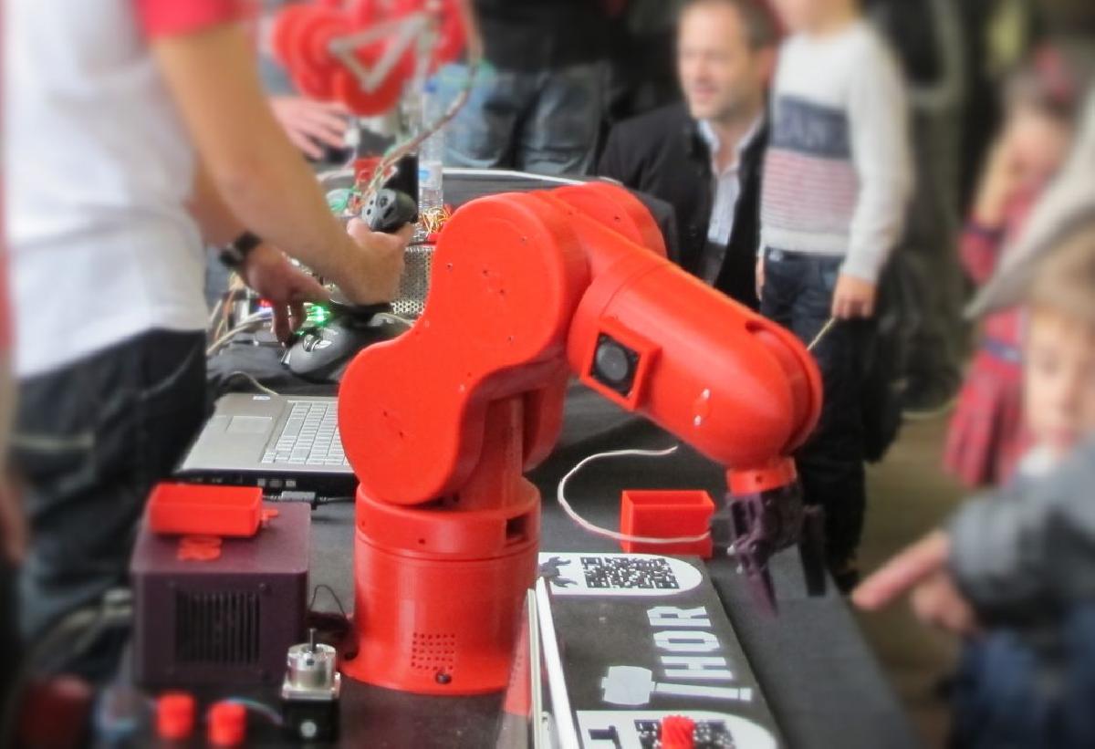 Thor Open Source, braço robótico imprimível em 3D