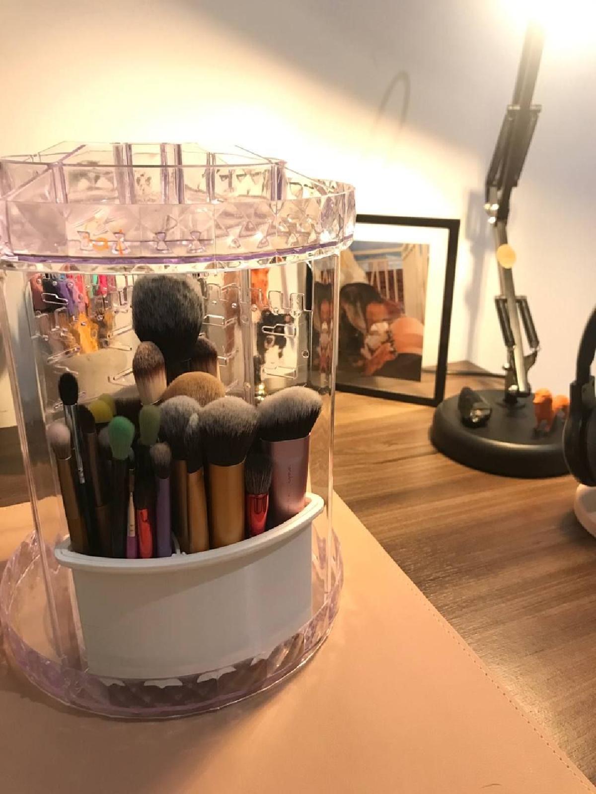 Suporte para organizador de acrilico giratorio