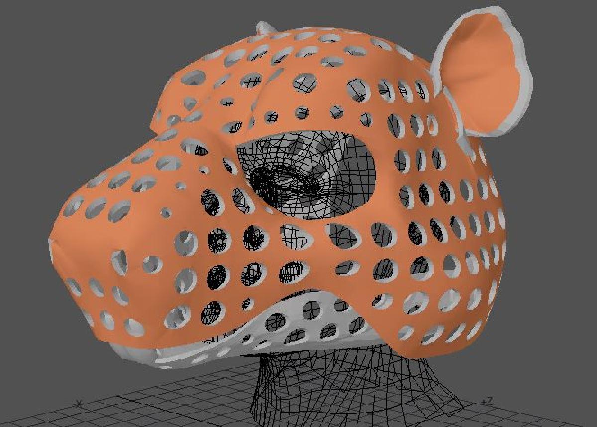 Base Fursuit  ou cabeca de marionete   versao 65   Capivara