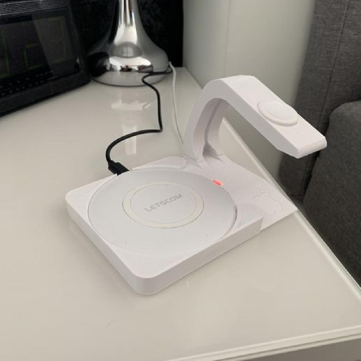 Carregador sem fio para iPhone e Apple Watch Letscom