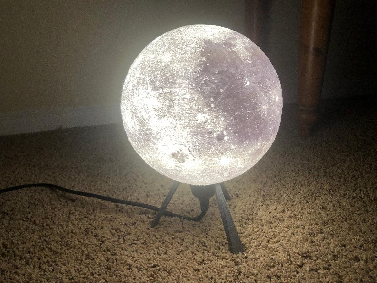 Lampada Lithophane Moon Designer