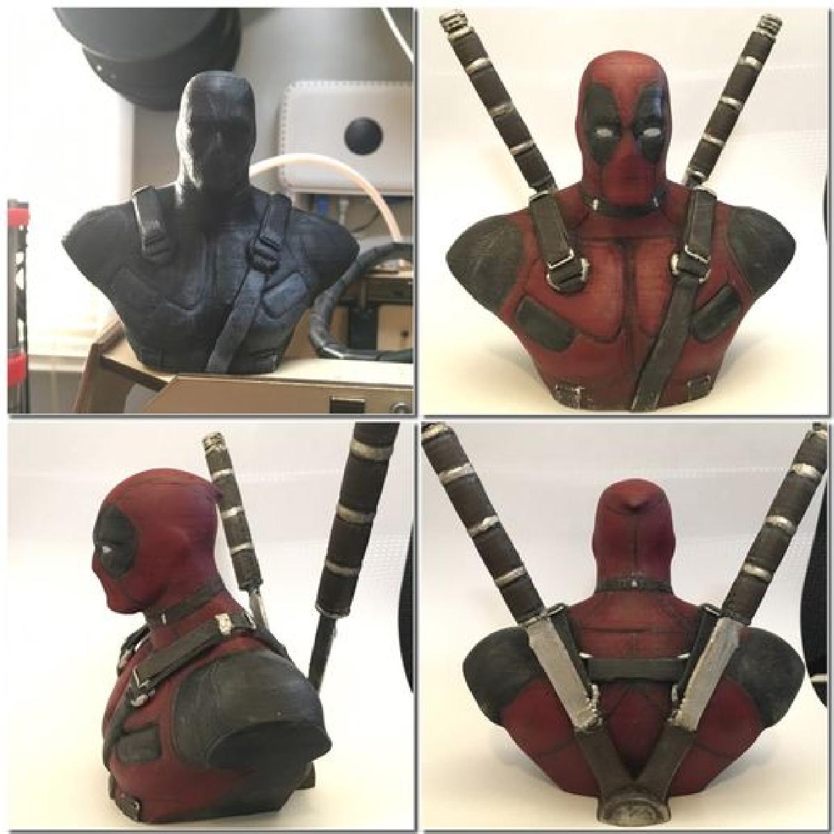 Deadpool Bust HD (com suportes)