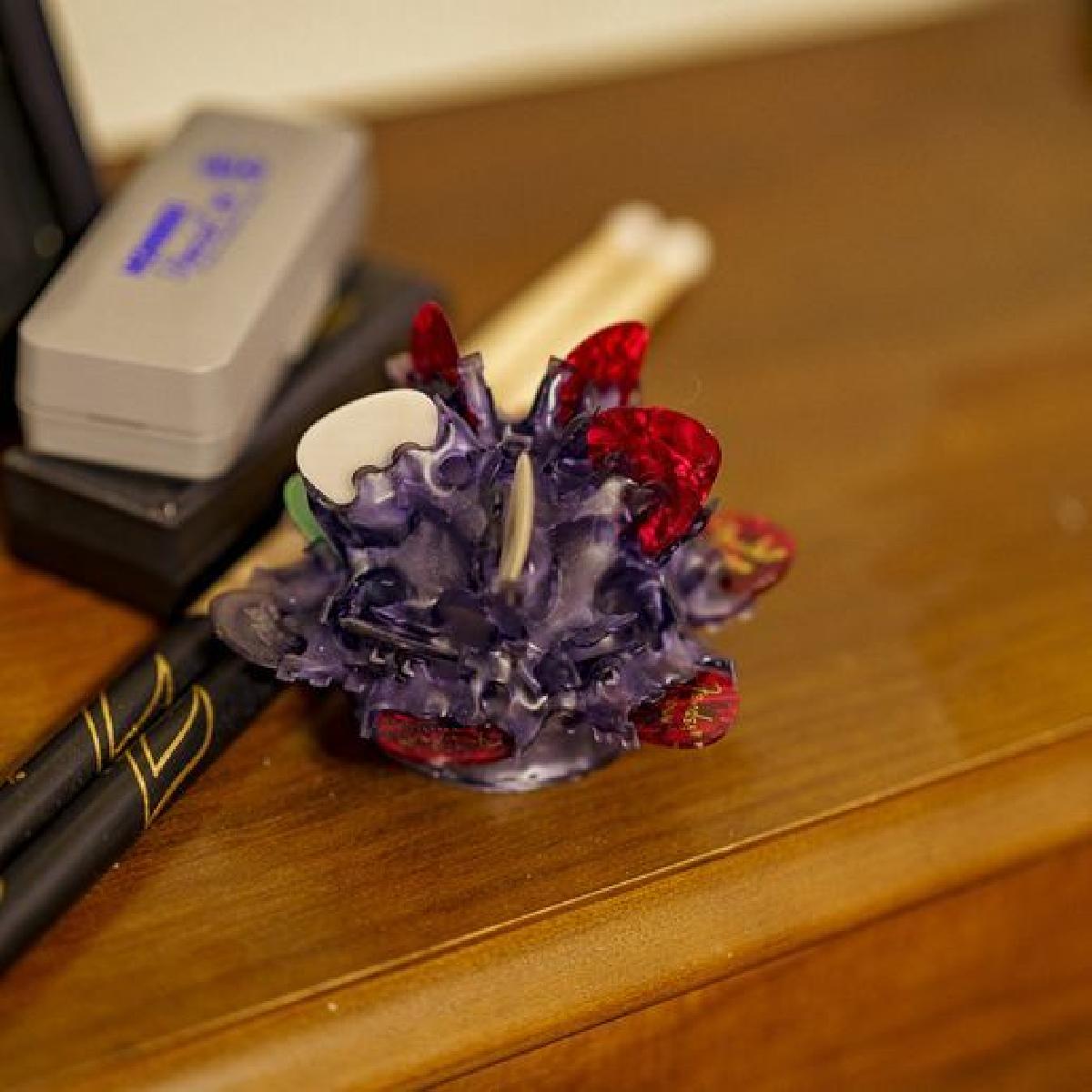 Porta palhetas de guitarra de design generativo