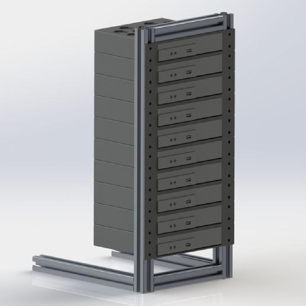 Montagem em rack de extrusao de aluminio de 30 mm para Dell Optiplex Micro
