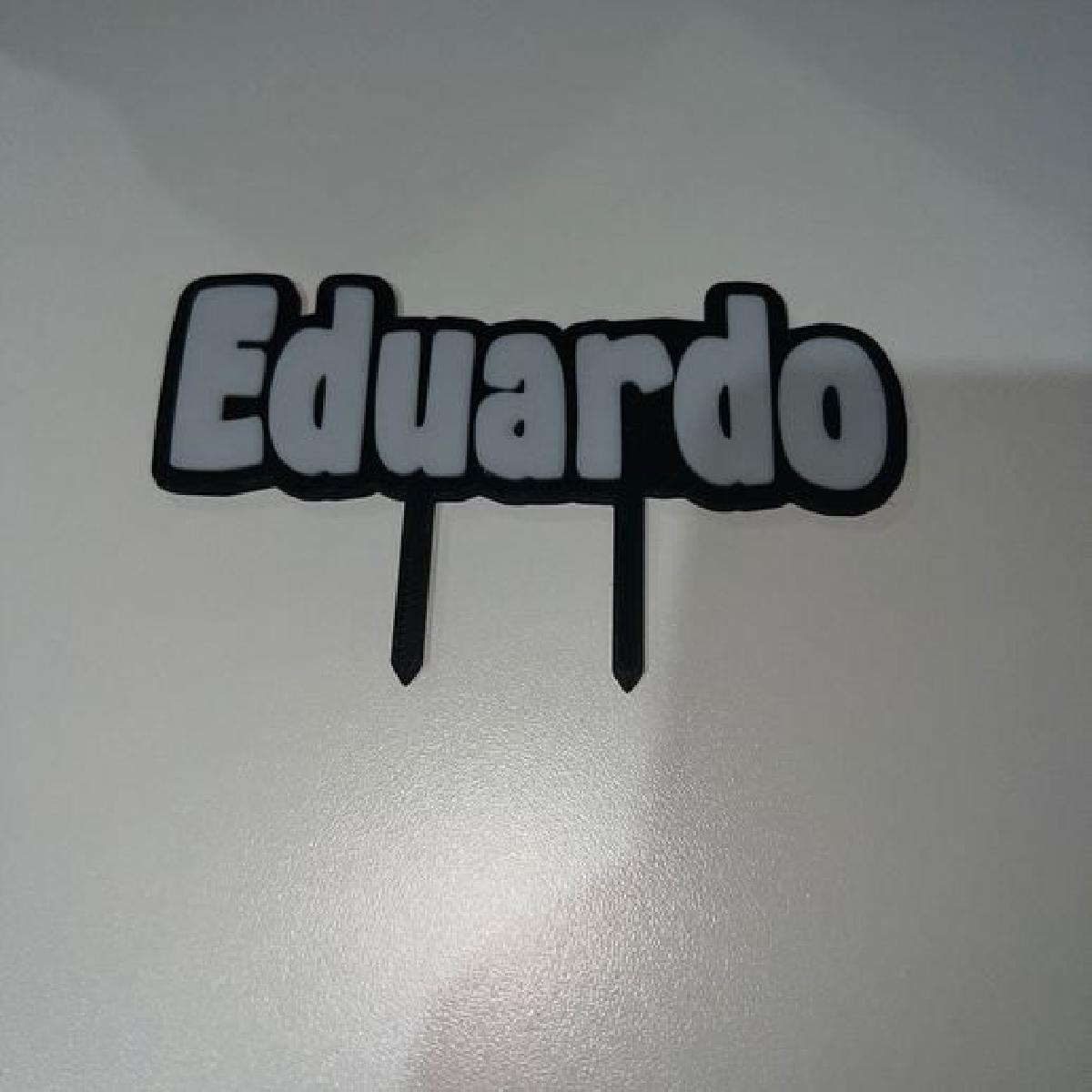 Topo de bolo Eduardo