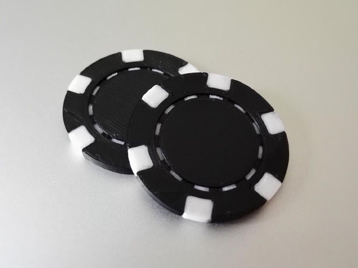 Ficha de Poker Classica (duas cores)
