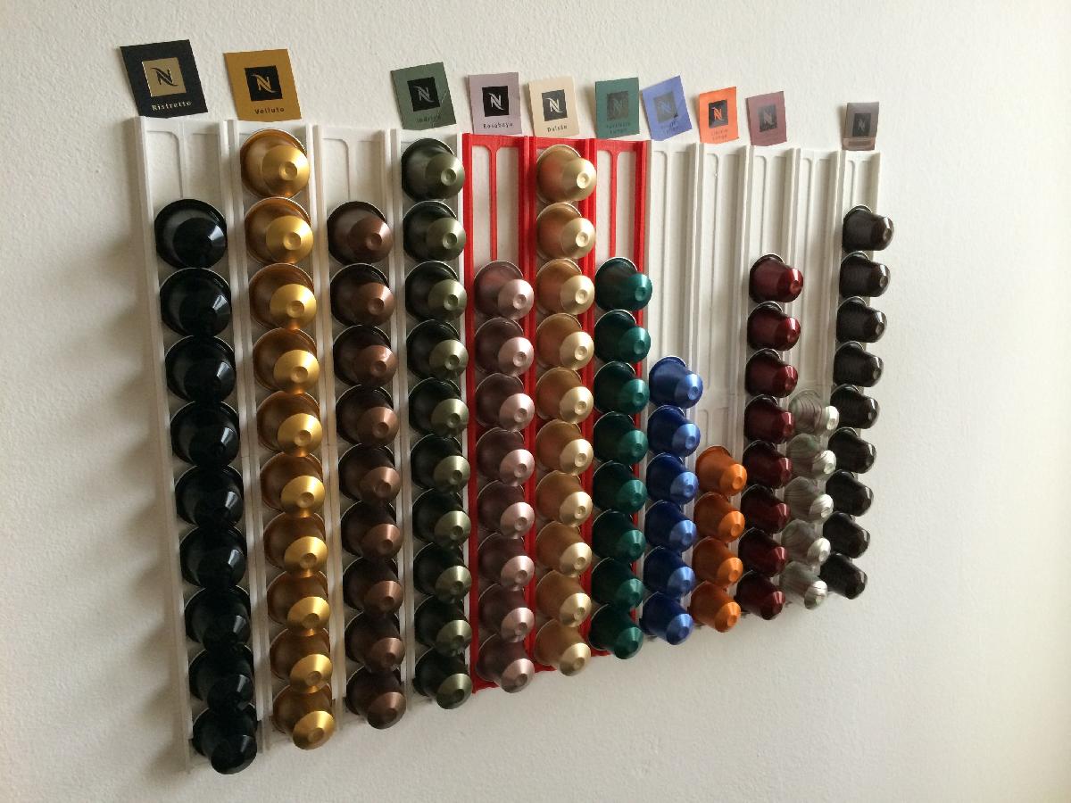 Luz do suporte de parede da capsula Nespresso