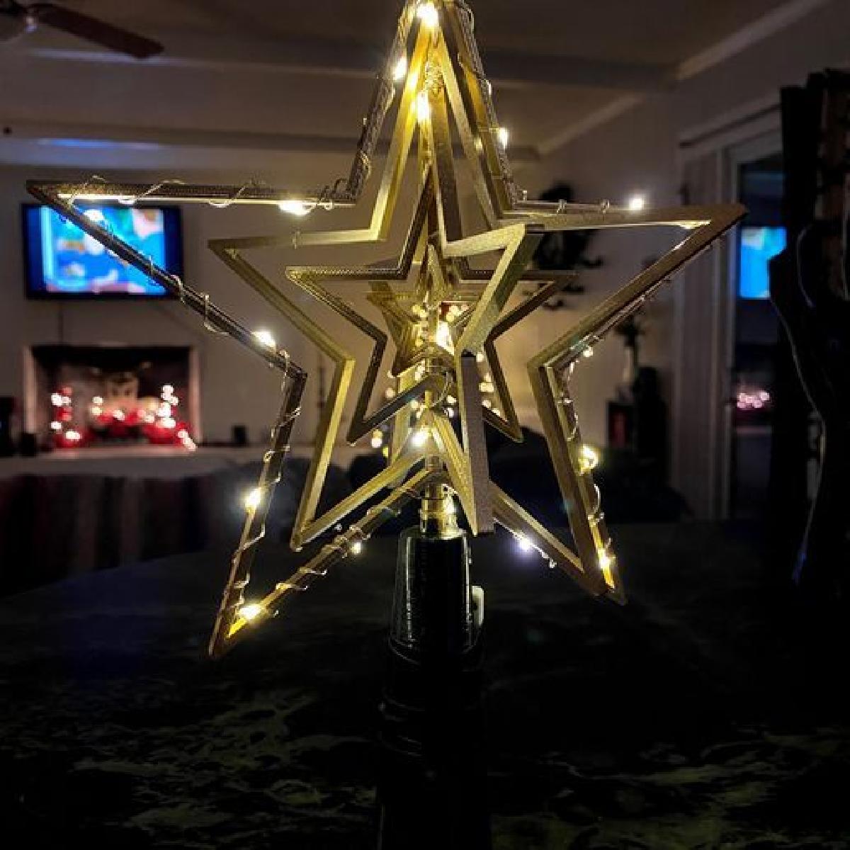Estrela da árvore de Natal