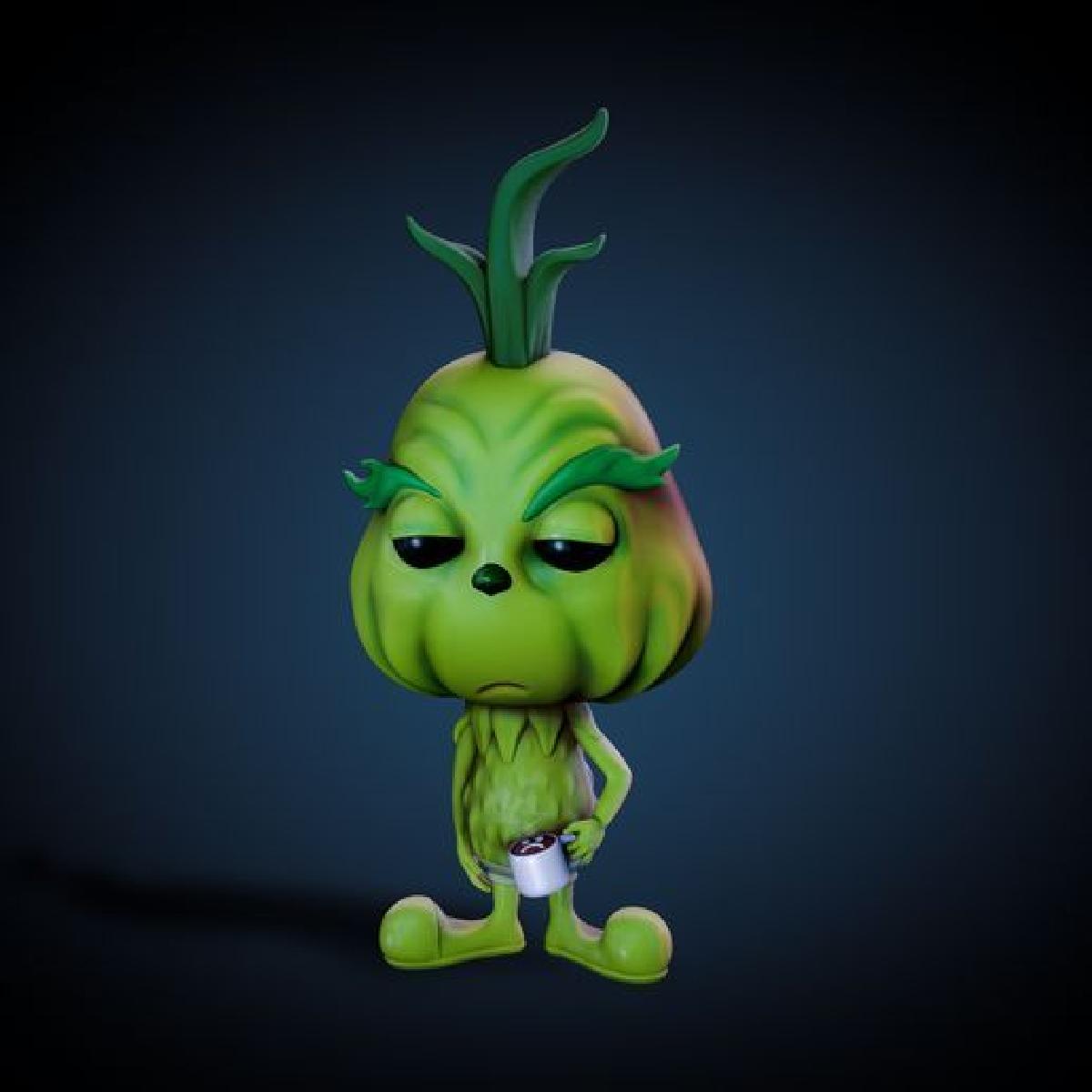 Imprimir STL Grinch Navidad Natal Modelo 3D - grinch-navidad-christmas