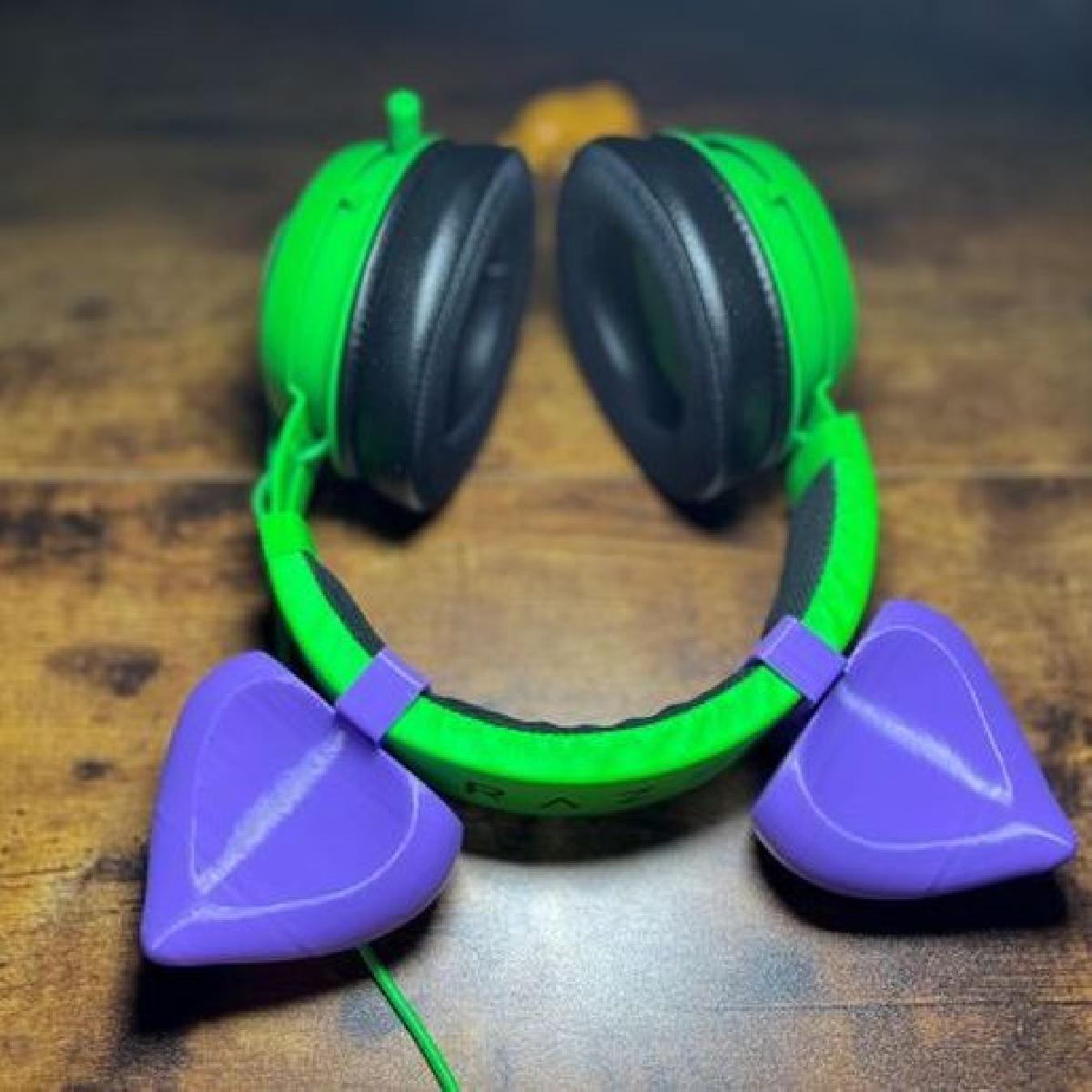Fone de ouvido Orelhas de gato   compativel com Razer Kraken
