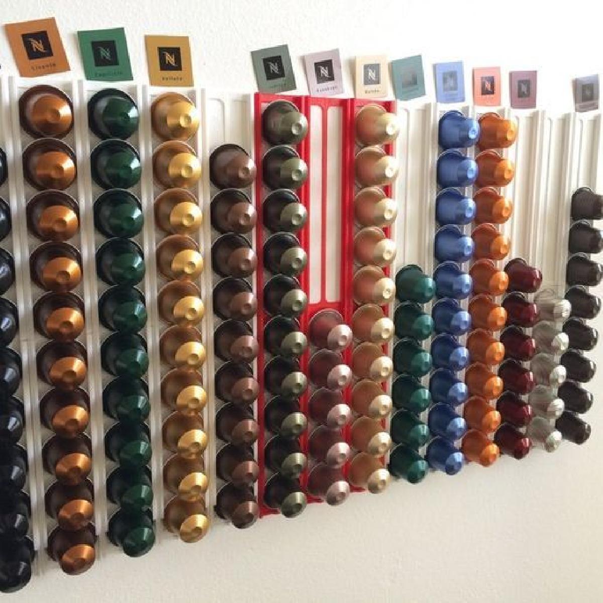 Luz do suporte de parede da capsula Nespresso