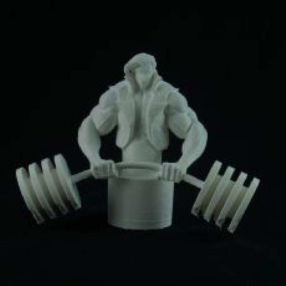 Escultura de levantamento de peso