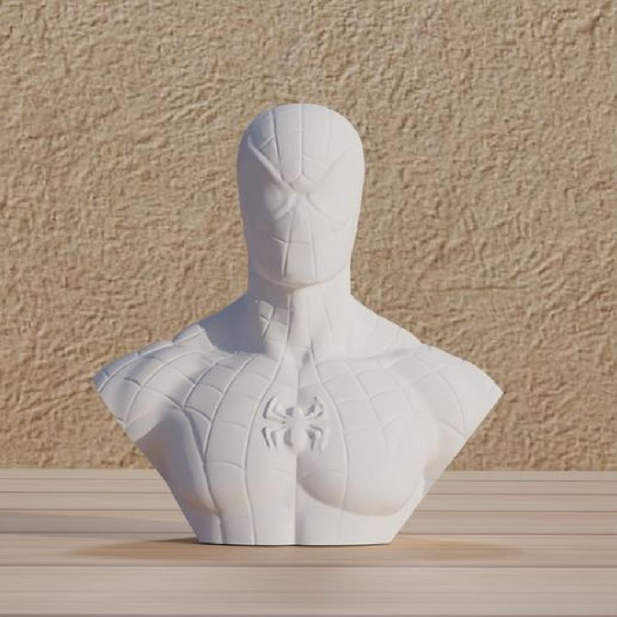 Arquivo: Busto do Homem Aranha em formato digital STL