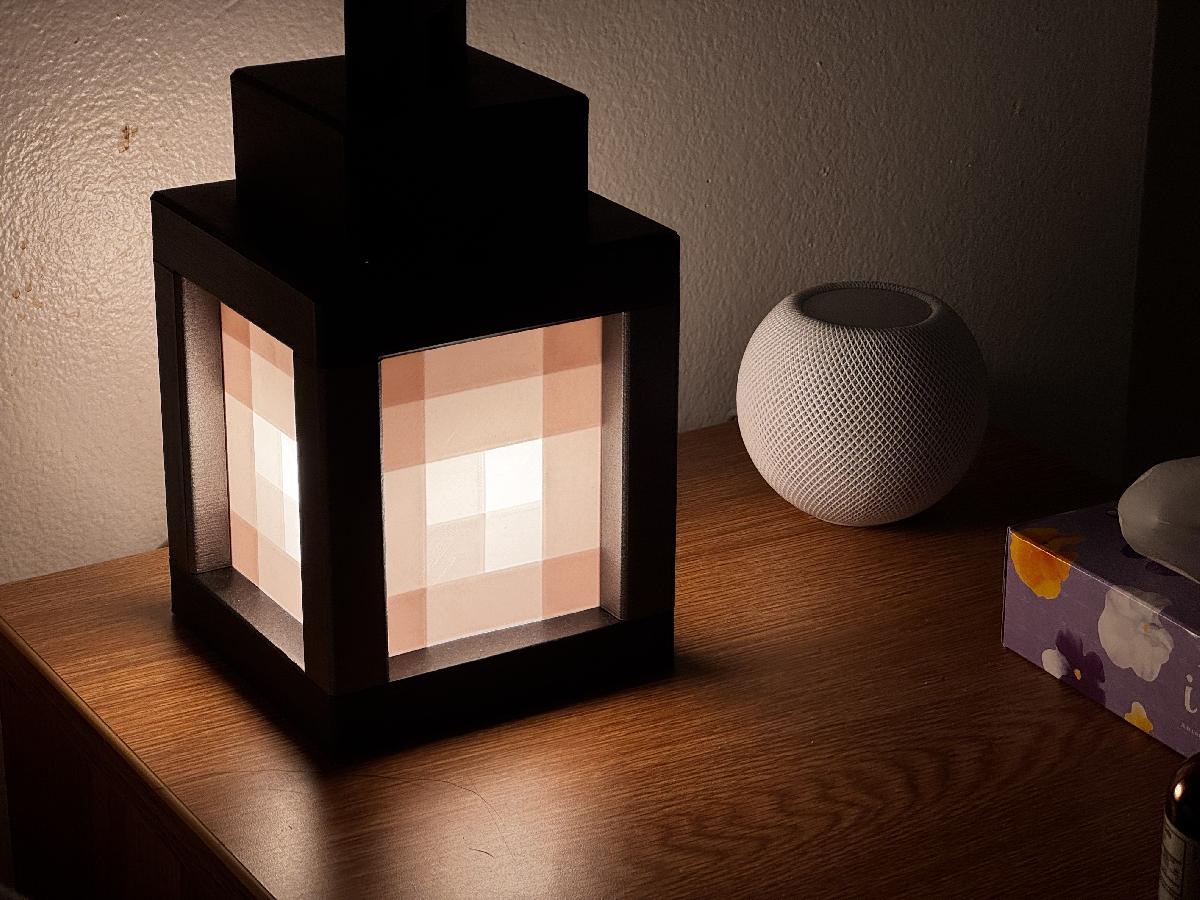 Luz noturna de lanterna Minecraft