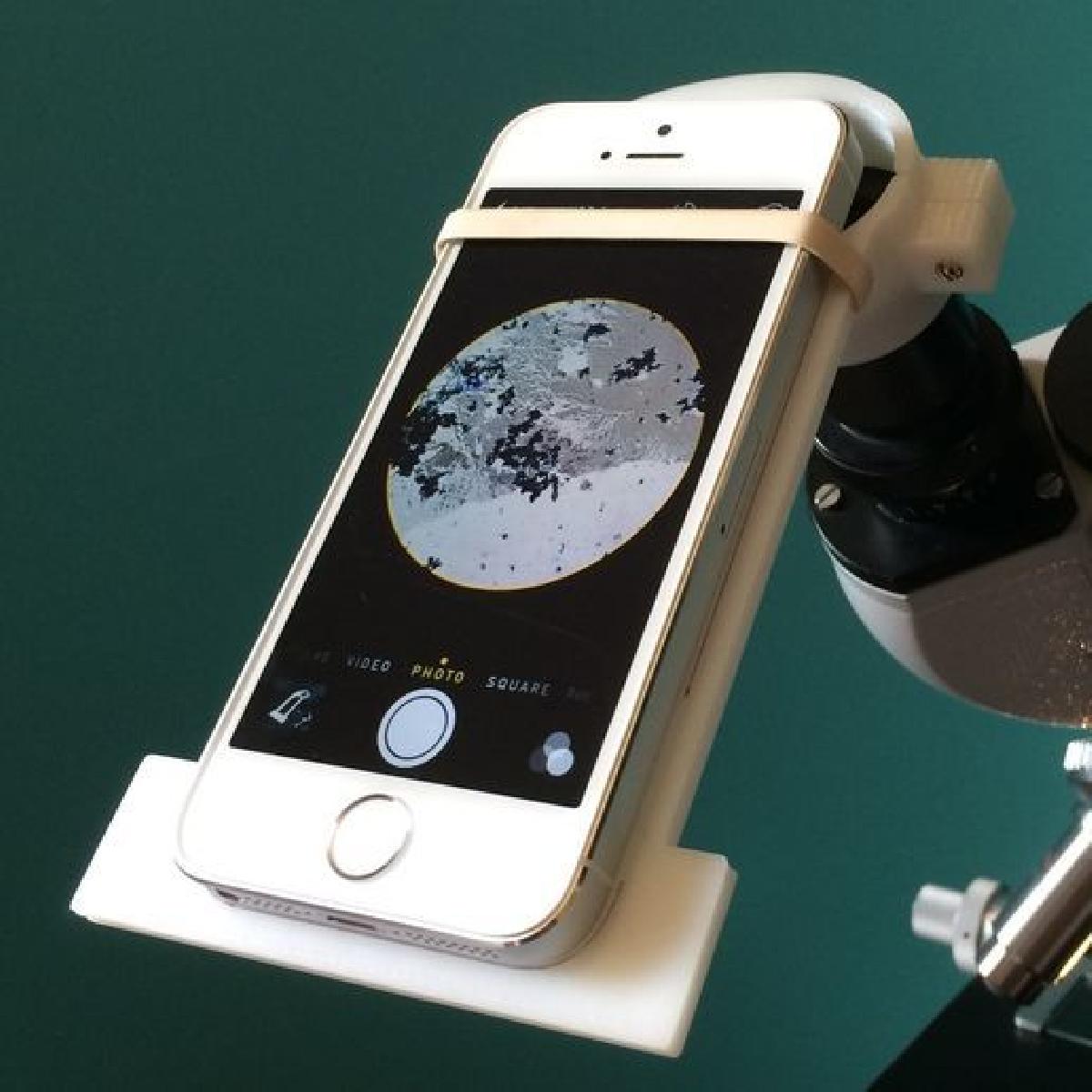 Adaptador de microscopio para iPhone