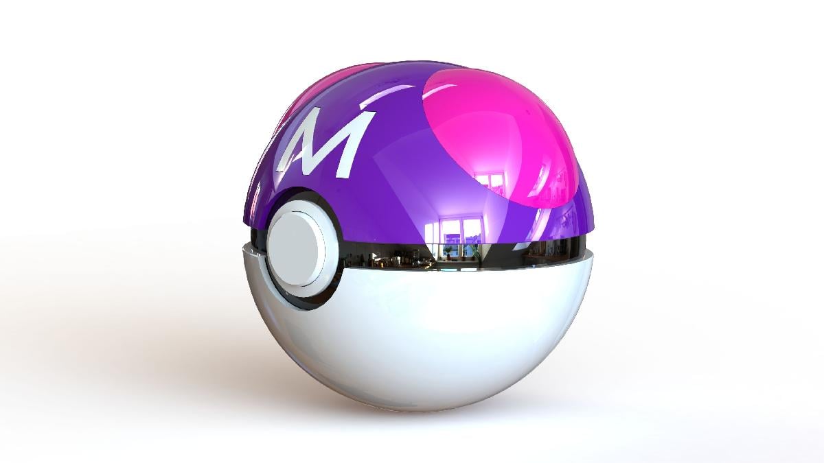 Master Ball PokeBall totalmente funcional com botao e dobradica