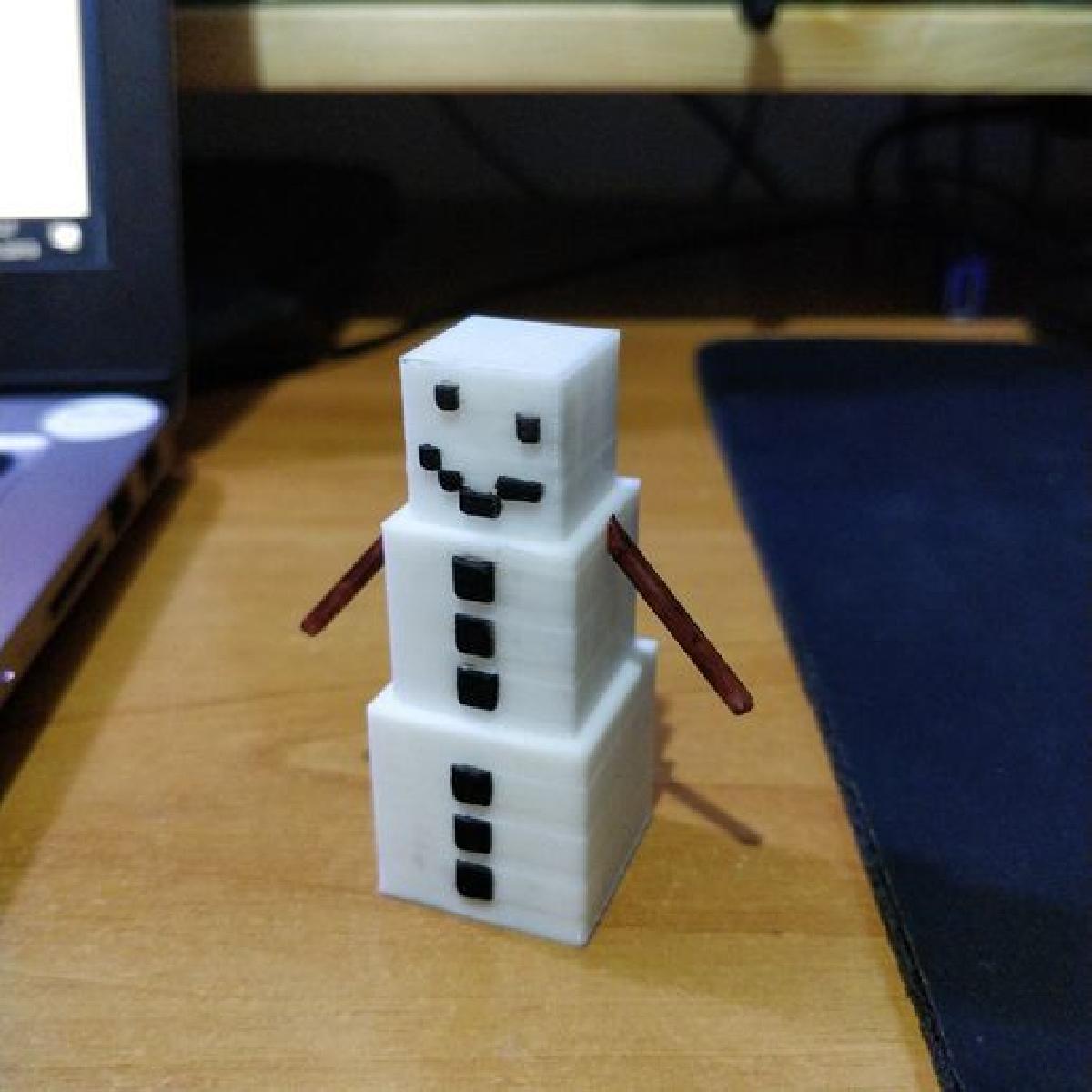 Golem de neve do Minecraft