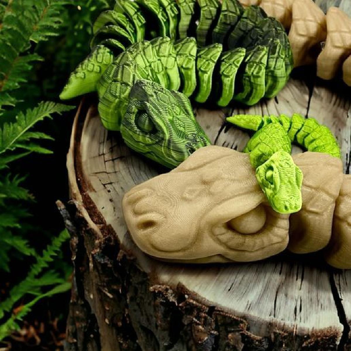 Cobra articulada!! Imprima no local, sem suporte ;)