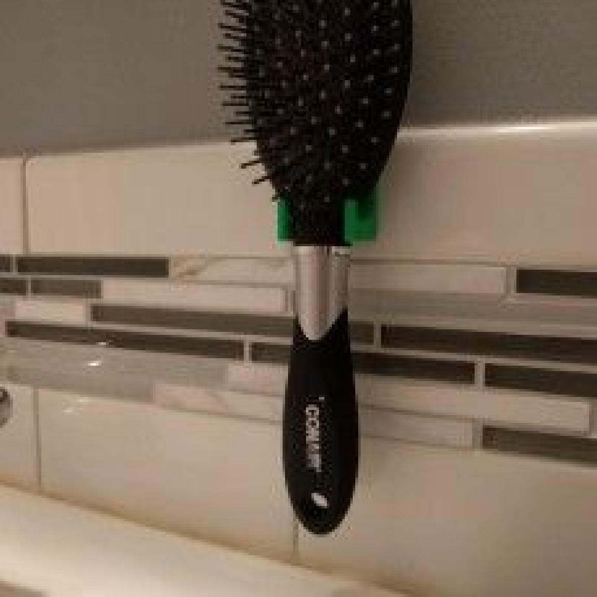 Escova de cabelo 100% utilizavel flexivel