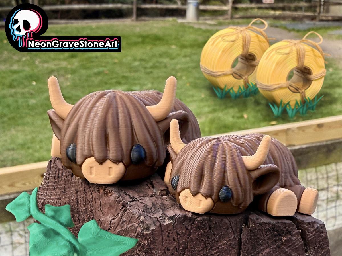 Vaca Articulada das Terras Altas   Sem Suportes