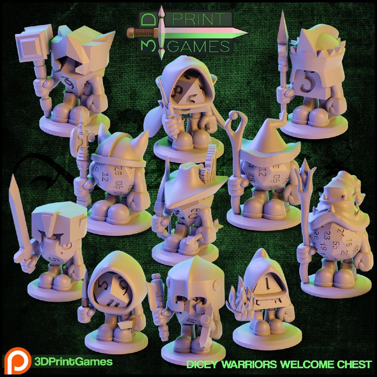 Bau de Boas Vindas Dicey Warriors Dice D100 Archer