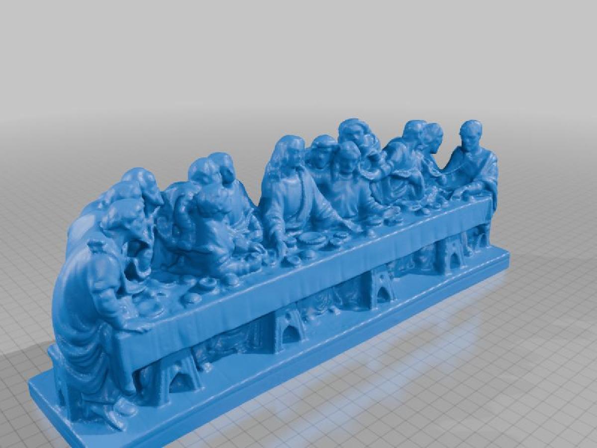 A Ultima Ceia, Jesus e Seus Discipulos, Ditigal Scan