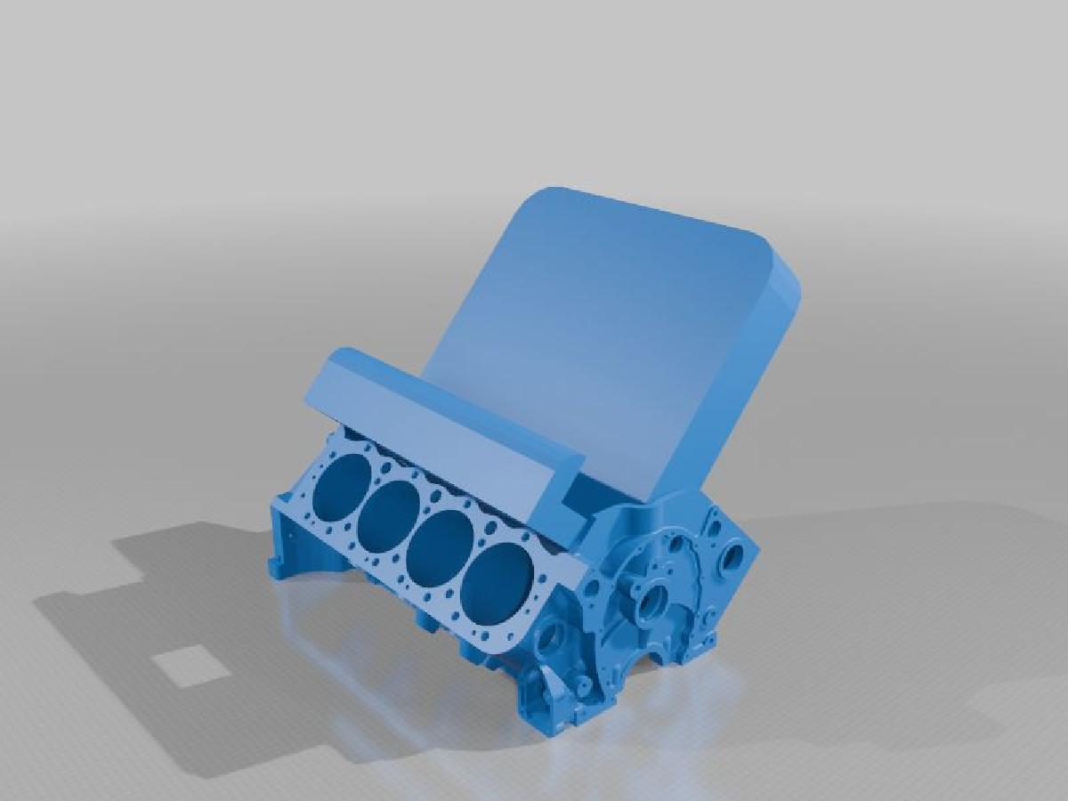 Suporte de telefone com motor V8