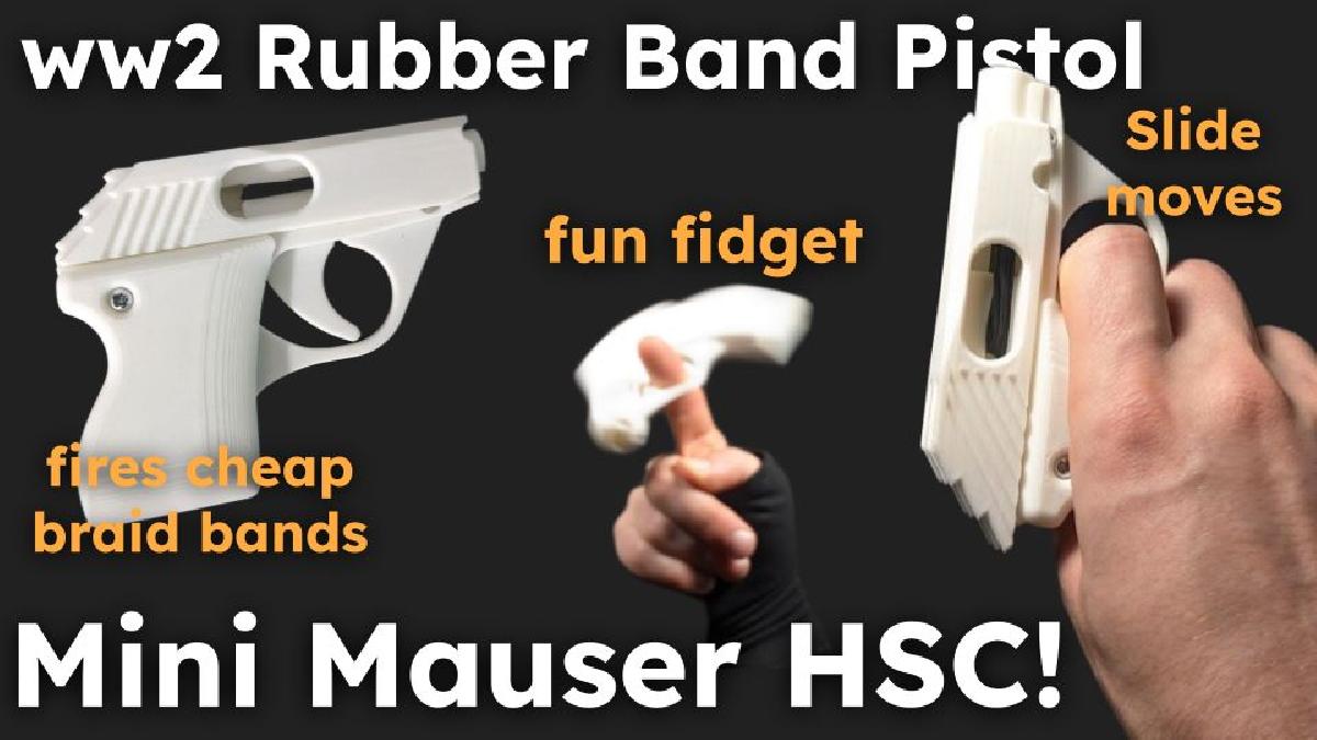 Mini Mauser HSC   Pistola de Elastico de Trabalho