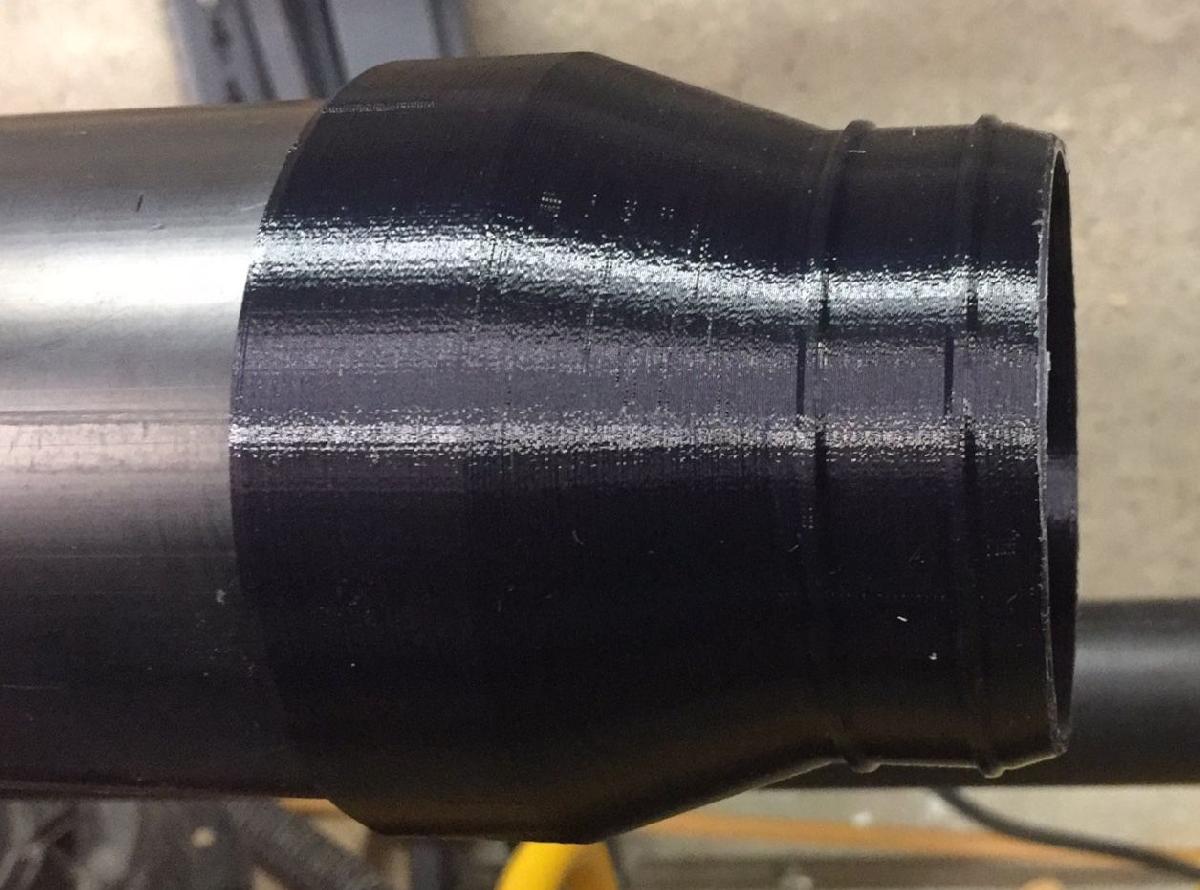 Adaptador de tubo flexivel de 3 polegadas ABS para 3 polegadas