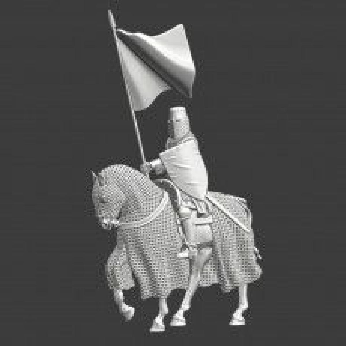 Cavaleiro estandarte medieval