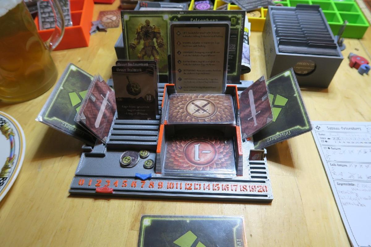 Painel do Jogador EMPILHAVEL + Rastreador de HP/XP Versao Inglesa/ Alema GLOOMHAVEN