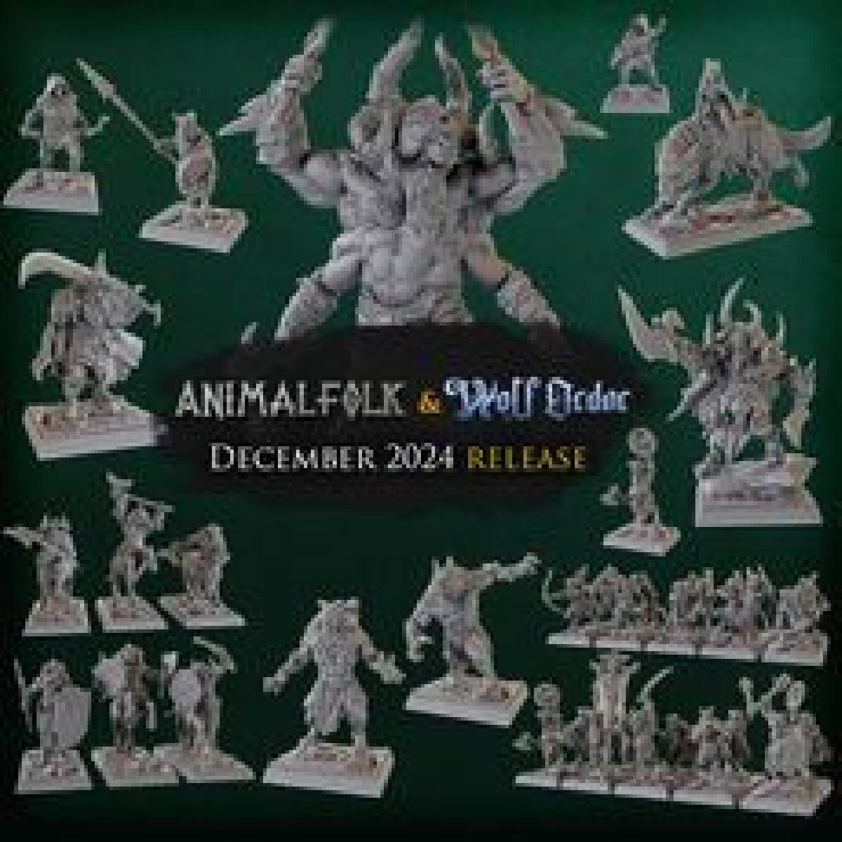 Miniaturas da Forja Titanica   2024   Dezembro   Animalfolks e Ordem dos Lobos