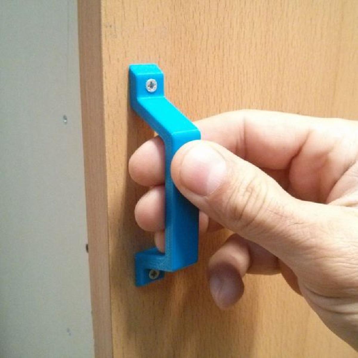 Puxador para portas e gavetas de armarios (do modelo CAD ao 3D impresso em 30 minutos)