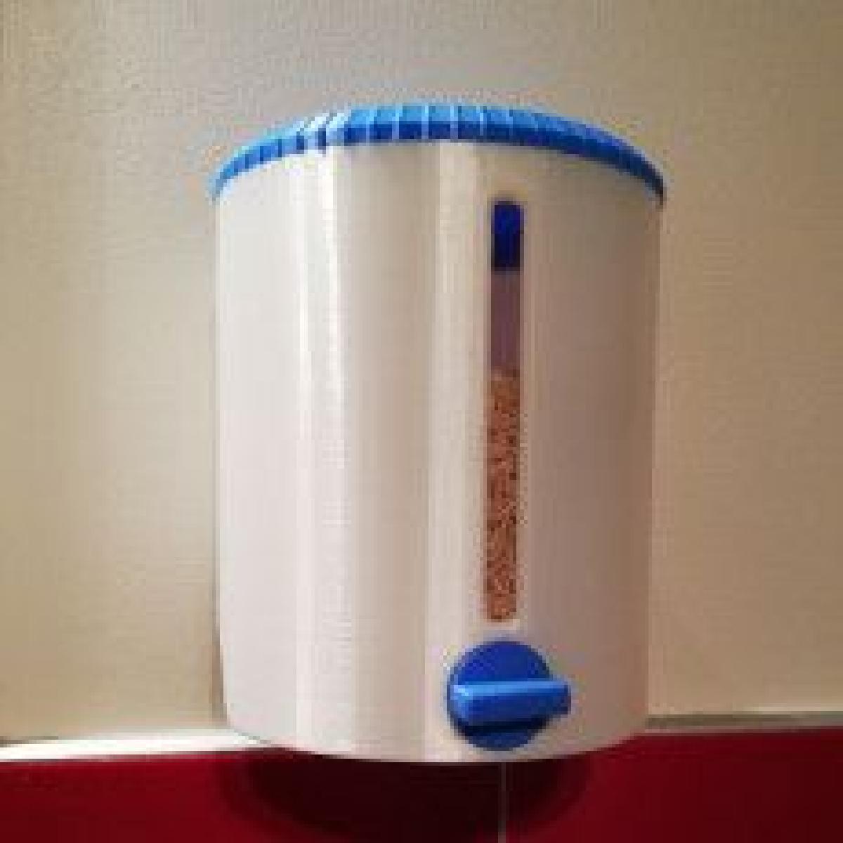 Dispensador de granulos de cozinha/oficina Montado na parede