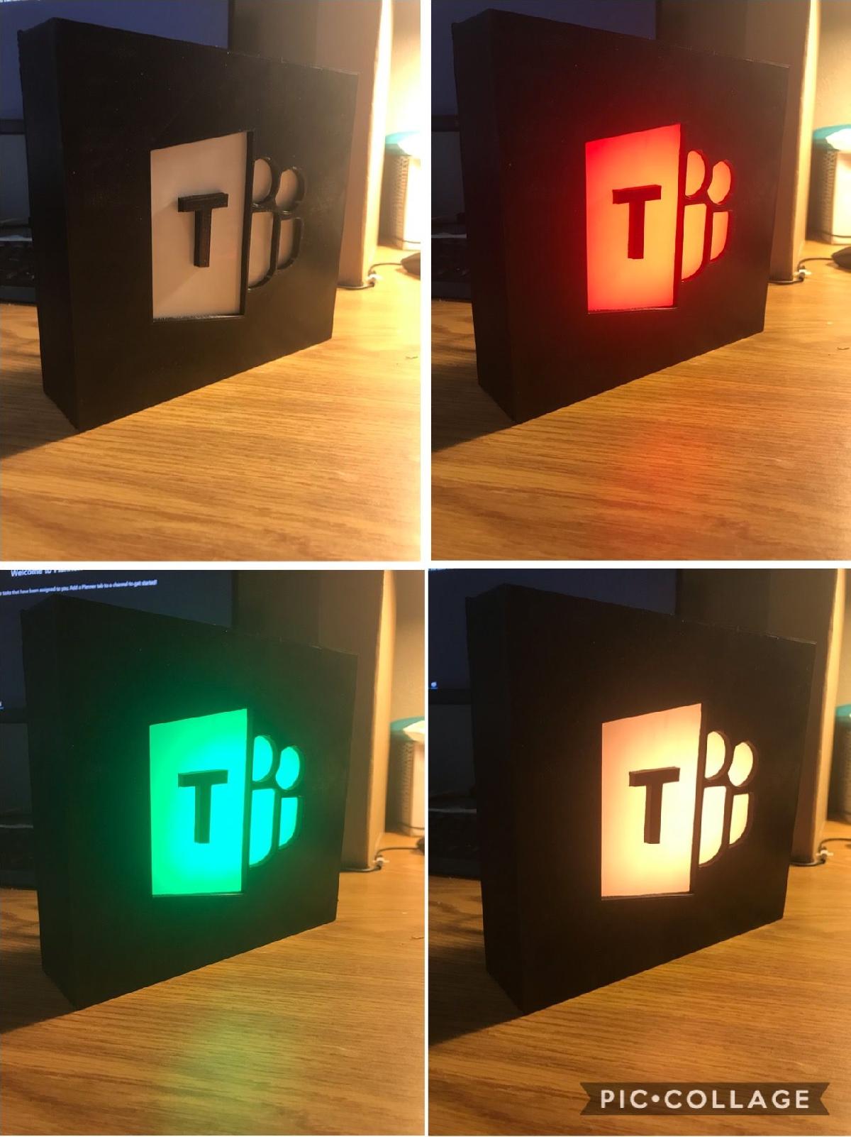 Luz de status do Microsoft Teams