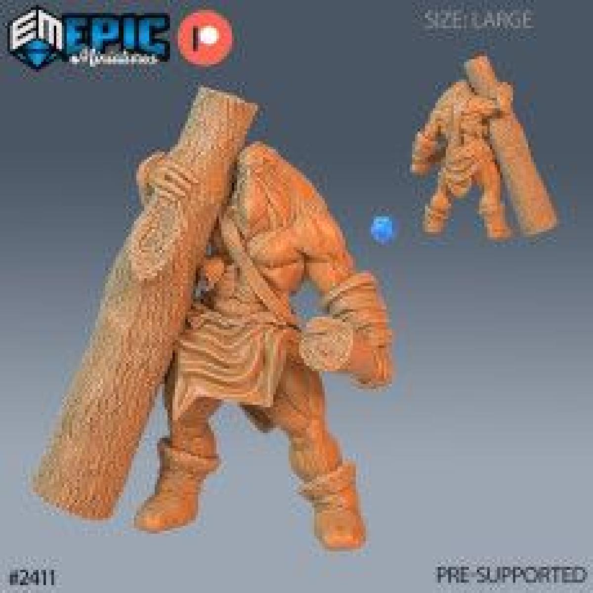 Ciclope da Neve Tronco de Arvore / Criatura Caolho / Gigante de Gelo / Selvagem / Povo Livre / Encontro com o Gelo