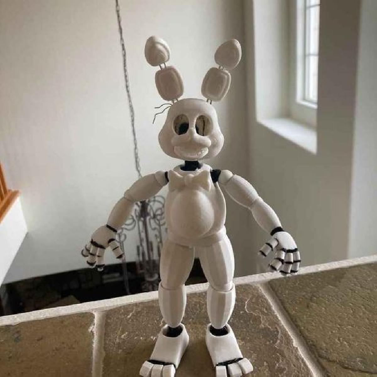 Brinquedo Totalmente Articulavel Bonnie / Shadow Bonnie / Coelho Branco