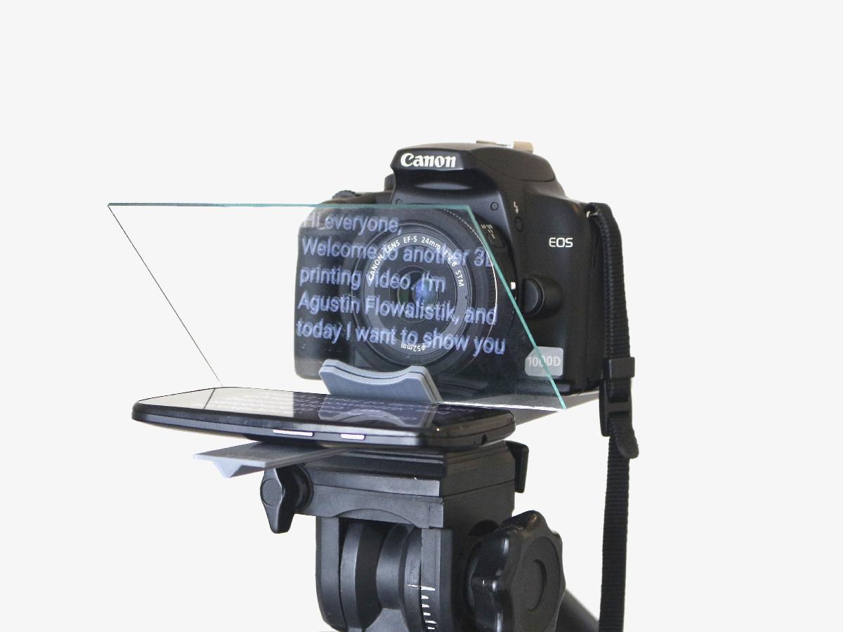 Teleprompter Smartphone   Adaptador Tripé