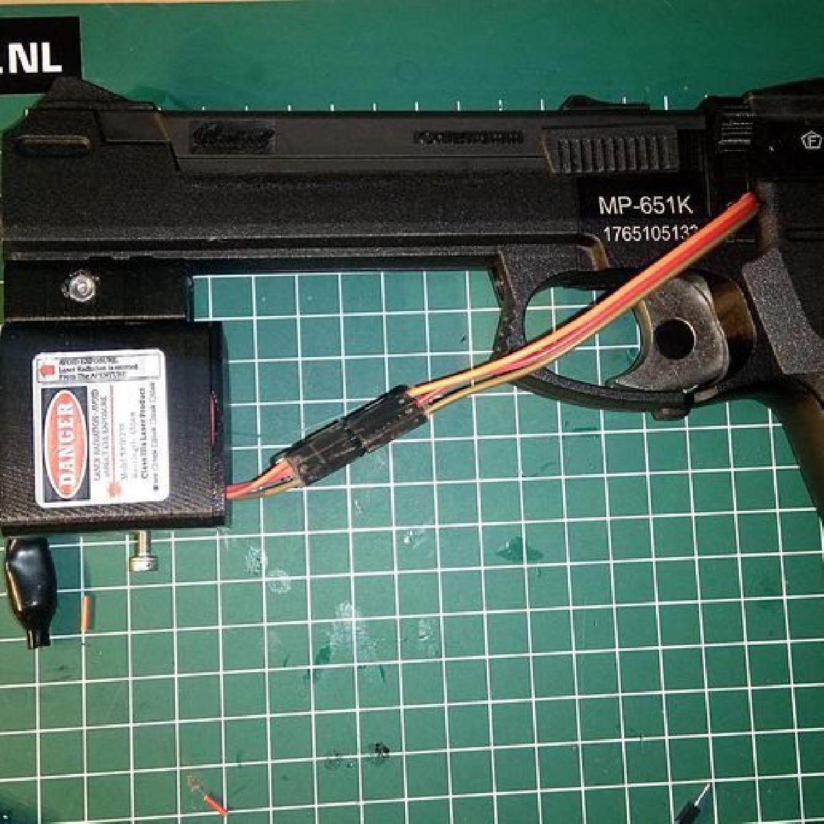 Adaptador de Treinamento a Laser para Baikal MP 651K CO2 Airgun   V0.1