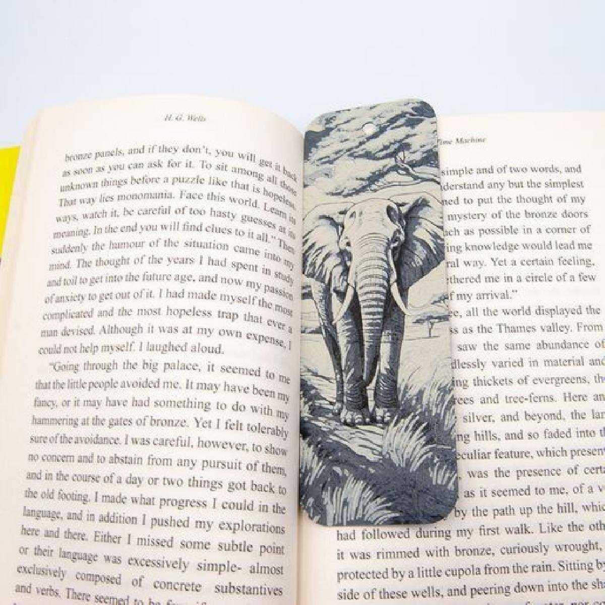 Marcadores de Livros de Vida Selvagem da Savana