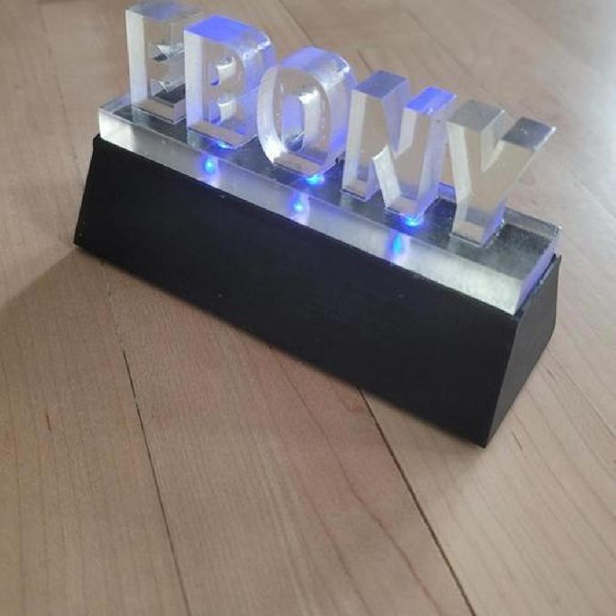 Display de placa de identificacao LED 9v