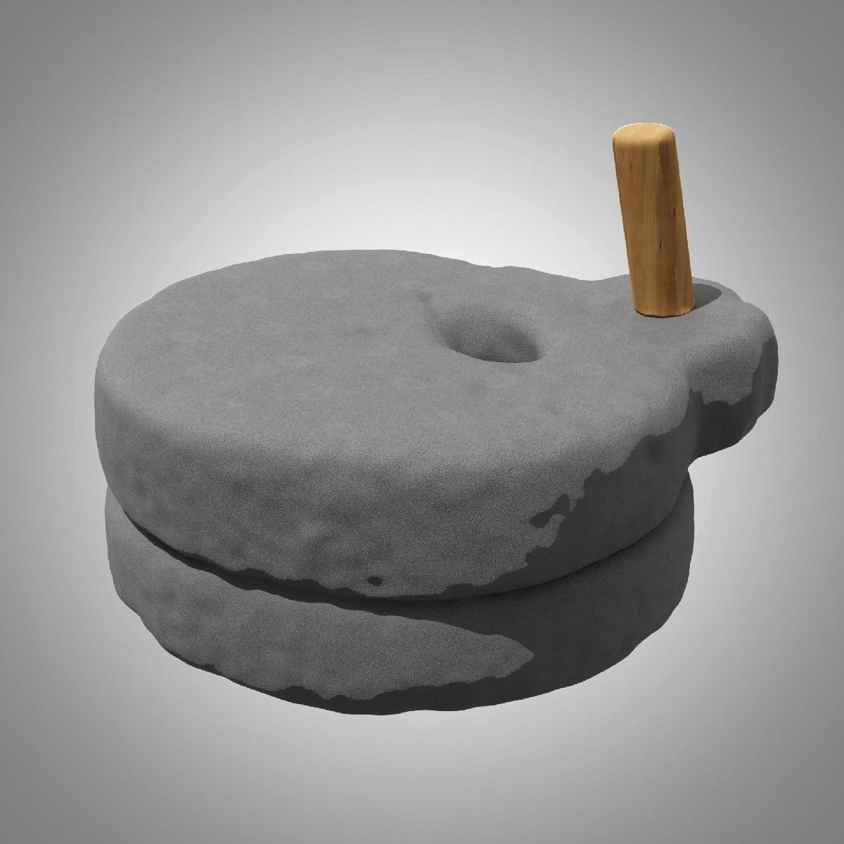 Miniatura de pedra de moinho