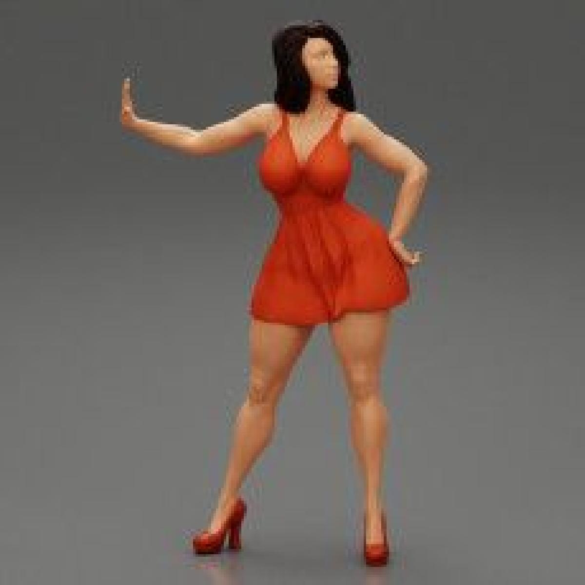Mulher bonita posando pare nao fale comigo