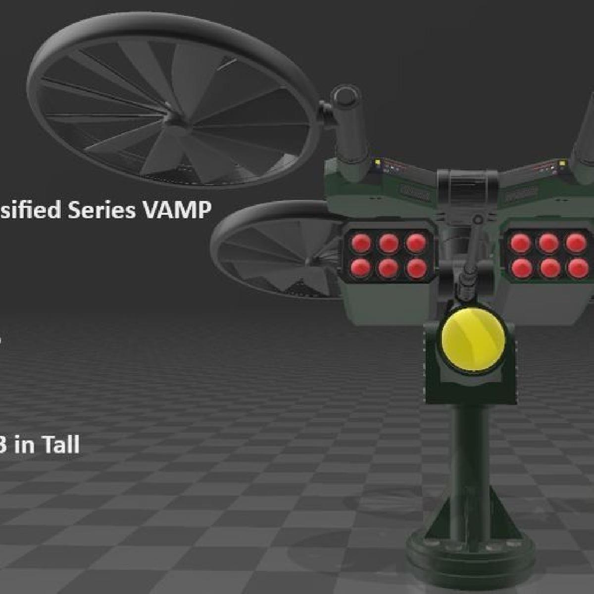 Drone Vamp da Serie Classificada 1/12 Modificado Personalizado