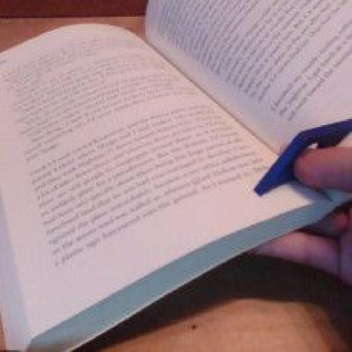 Porta paginas do livro