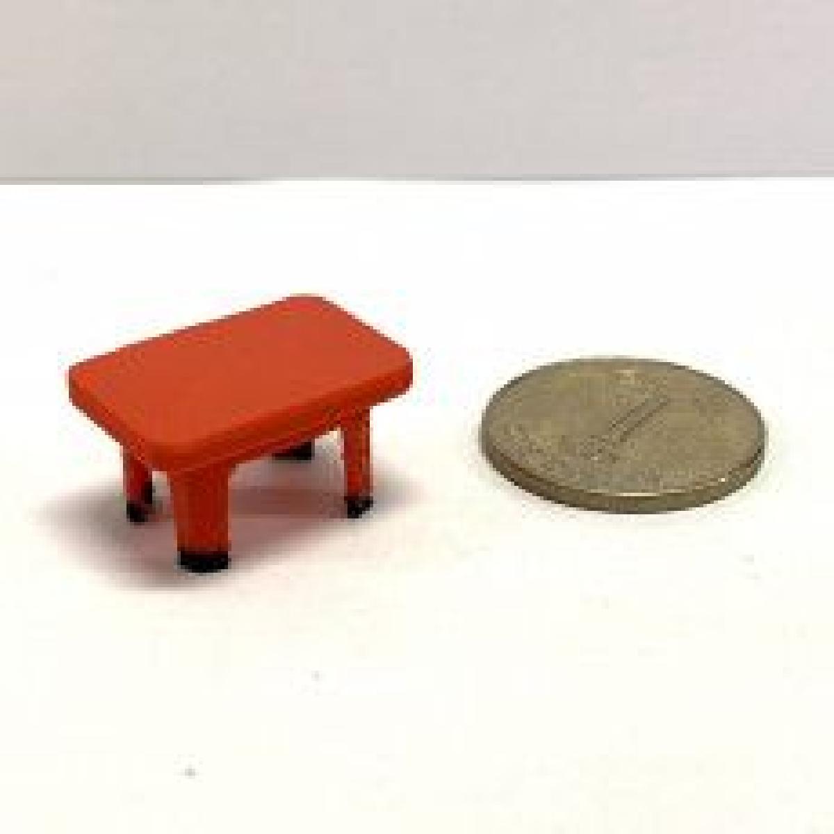 紅A膠凳仔(1:12)  Red A Classic Stool (1:12)